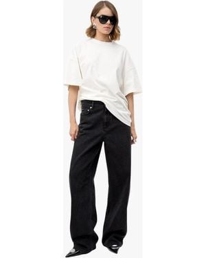 Nanushka Wide Jeans - Black
