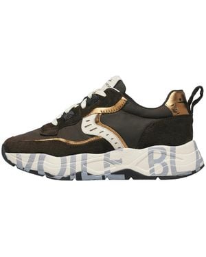 Voile Blanche Schoenen ,Bruin ,Leer Club 105 Sneaker - Zwart
