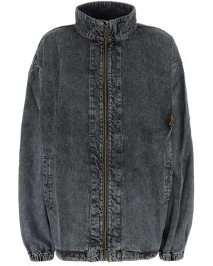 Y. Project Schwarze Denimjacke - Grau