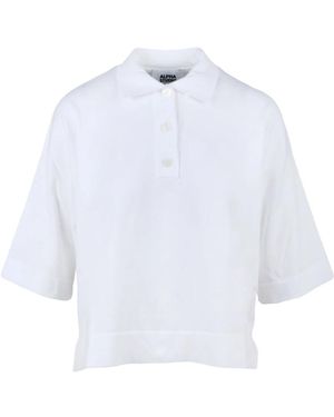 Alpha Studio Tops ,Wit ,Katoen Polo