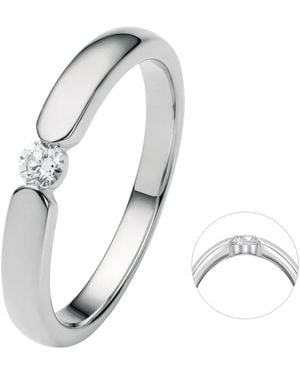 ONE ELEMENT Eleganter Diamantring - Weiß