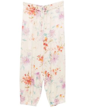 Herno Straight Trousers - Rosa