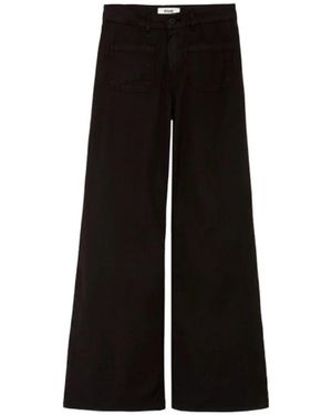Five Jeans Lou Wide Broeken - Zwart