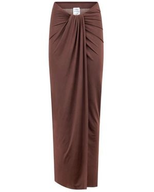 ANDAMANE Rokken ,Bruin ,Polyester Anja Midi Rok