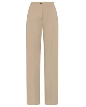 Seventy Broeken ,Wijde Broek - Naturel