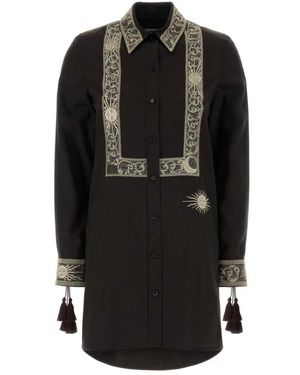 Burberry Shirt Dresses - Black