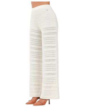 Akep Wide Trousers - Blanc