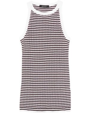 Aragona Sleeveless Tops - Purple