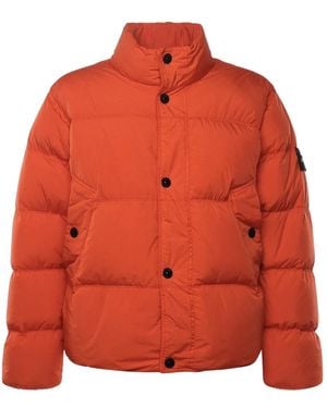 Stone Island Crinkle Reps Daunenjacke - Orange