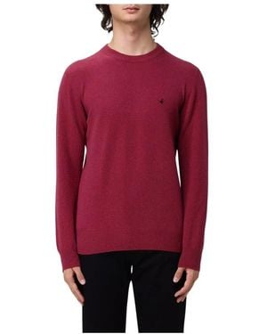 Brooksfield Round-Neck Knitwear - Rojo