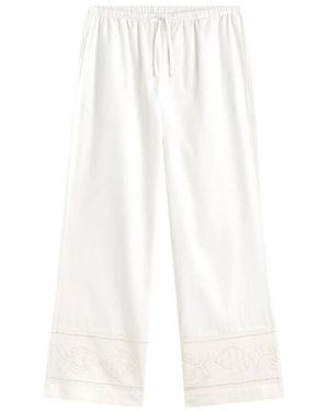 Thinking Mu Wijde Broek - Wit