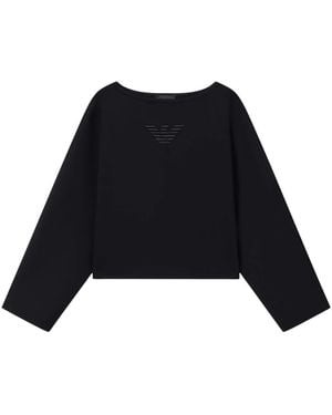 Emporio Armani Round-Neck Knitwear - Black