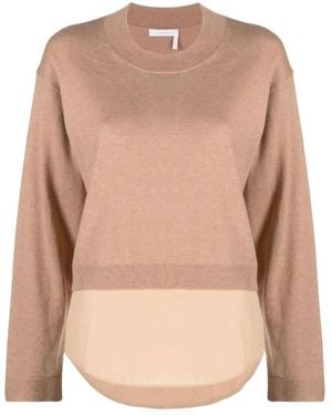 See By Chloé Round-Neck Knitwear - Neutro