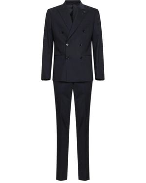 Lardini Double Breasted Suits - Negro