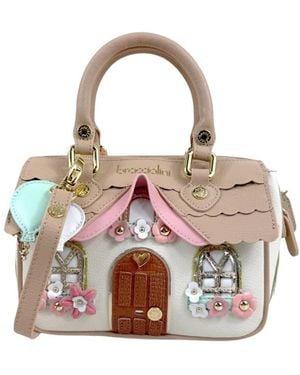 Braccialini Tassen ,Veelkleurig ,Leer Temini Casetta Handtas - Roze