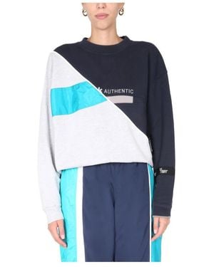 1/OFF Hoodies & Sweatvesten ,Veelkleurig ,Remade Rebook Crew Neck - Blauw