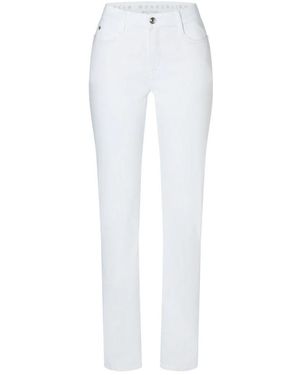 M·a·c Dream Wonder Light Denim Broek - Wit