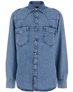 AG Jeans Shirt With Classic Collar - Blue