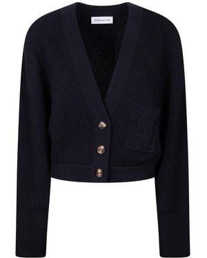 Victoria Beckham Cardigans - Blau