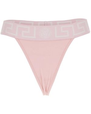 Versace Ondergoed ,Roze ,Katoen Cotton-Jersey Thong