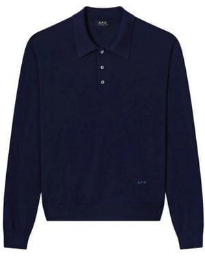 A.P.C. Round-Neck Knitwear - Azul