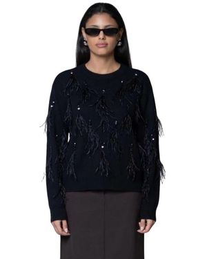 Kaos Round-Neck Knitwear - Negro