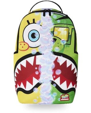 Sprayground Tassen ,Veelkleurig ,Polyester Sponge Bob Vs Moneybear Rugzak - Groen