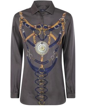 Etro Printed Shirt - Grijs
