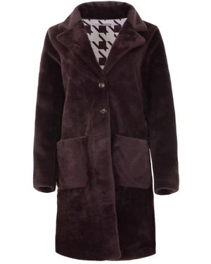 Maicazz Single-Breasted Coats - Paars