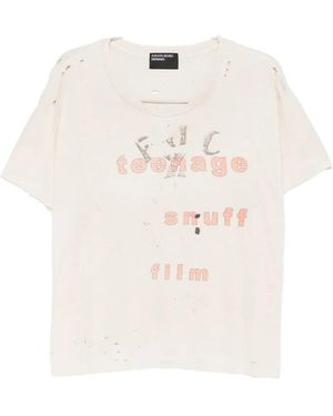 Enfants Riches Deprimes Teenage Snuff T-Shirt - Wit
