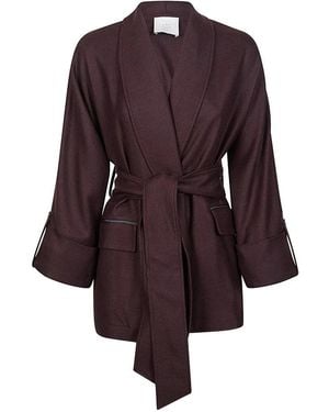 Eleventy Light Jackets - Marrón