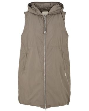 Add Jacke mit reißverschluss und kapuze - Braun