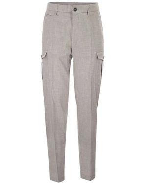 Peserico Straight Trousers - Gris
