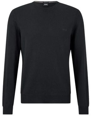 BOSS Round-Neck Knitwear - Black