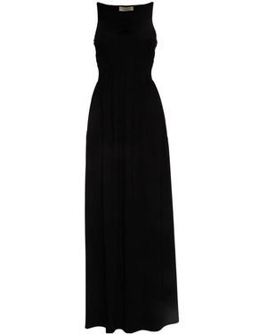 Sportmax Panino Cut Out Draped Midi Dress - Black