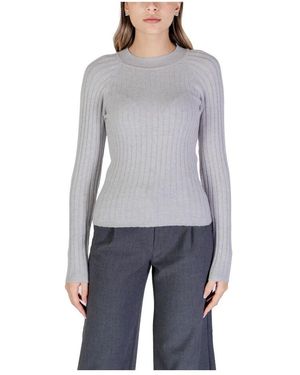 Jacqueline De Yong Grauer rippstrickpullover