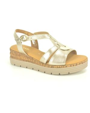 Gabor Schoenen ,Geel ,Goud Sand.+ Gar. Dz - Metallic