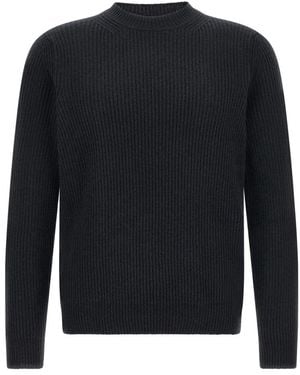 Zanone Round-Neck Knitwear - Noir