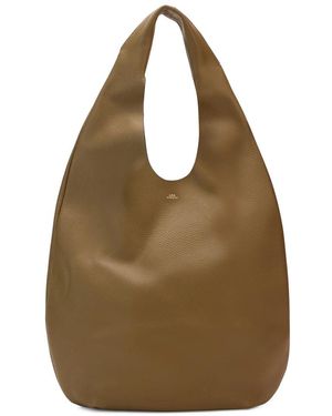 A.P.C. Tassen ,Bruin ,Leer Bag The Snow