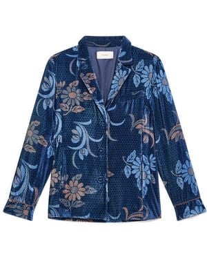 Maliparmi Collection Print Blazer - Blauw