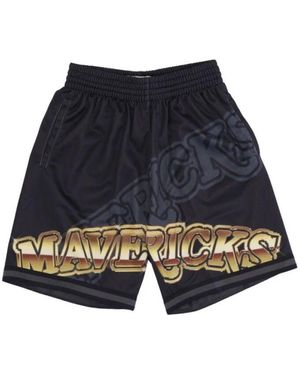 Mitchell & Ness Basketball -Shortsba Big Face 4.0 - Blau