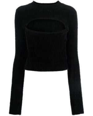 Moschino Round-Neck Knitwear - Black