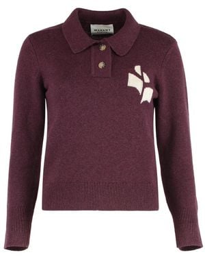 Isabel Marant Round-Neck Knitwear - Paars