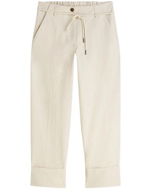 Summum Cropped Trousers - Natural