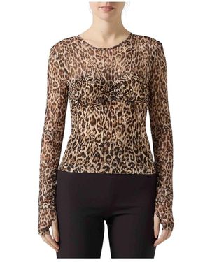 Just Cavalli Long Sleeve Tops - Brown