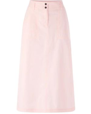 Marc Cain Midi-Rock Mit Gürtelschlaufen - Pink