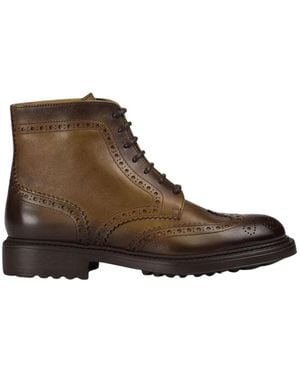 Doucal's Lace-Up Boots - Brown