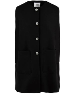 Douuod Woman Waistcoats - Black