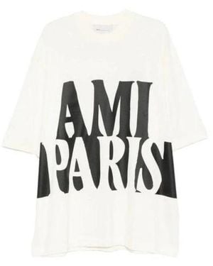 Ami Paris Tops ,Wit ,T-Shirts