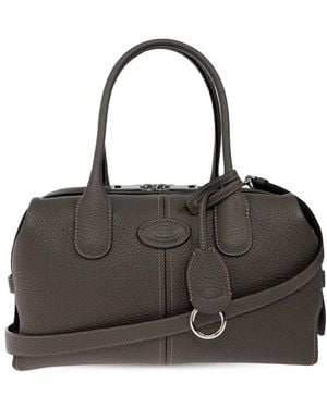 Tod's Tassen ,Grijs ,Leer Dbk Small Box Bag - Zwart